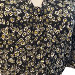 AQUA NWT  Black Dress w Yellow & White Daisy Print Photo 2