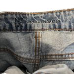 No Bo New Light Wash Super Hi Rise Relaxed Fit 90s Distressed Denim Blue Jeans Photo 3