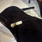 Jimmy Choo  Lindsey 100 Black suede Heeled Boots worn once excellent condition Photo 3