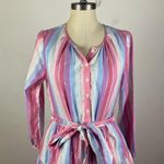 J.Crew Belted button-up dress in pastel stripe Photo 2