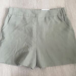 Nine West NWT ‎ 4.5" Olive Green Elastic Waist Casual Dress Short Size Medium Photo 0