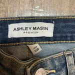 Ashley Mason Embellished Distressed Hem Flare Jeans - Studded Denim Boho‎ Y2K Style sz 1/25 Photo 3