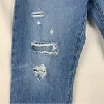 Levi's 501 women's 29 straight leg crop jeans distressed button fly premium leath Photo 13