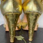 Coach  Gold Leather Heels‎ Photo 3