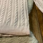 American Eagle Size Medium Cable Knit Pink Sweater 3/4 Sleeve Photo 1