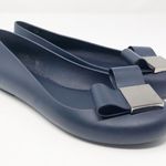 Melissa 's Space Love Blue Jelly Flats Navy Blue Photo 0
