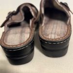 EastLand Mae 6M Brown Leather Clogs Mule Chunky Buckle Cottagecore Comfort Shoe Photo 4