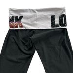 PINK - Victoria's Secret Pink Victoria’s Secret Yoga 2016 Low Rise Sequin Capri Fold Over Leggings Size M Photo 6