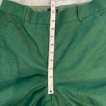 J.Crew  Hunter Green Kallie Pants Linen Blend, Ankle, Straight L13 Photo 4