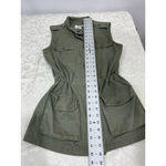 Charlotte Russe Womans  XS Olive Green Sleeveless Cargo Utility Vest Photo 6