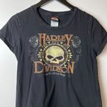 Harley Davidson 2014 Florida Motorcycles T Shirt Womens Black Large L USA Solid Photo 13