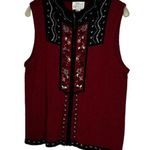 Christopher & Banks  Hand Embroidered Sweater Vest Photo 0