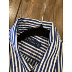 Ralph Lauren POLO  Blue White long sleeve cotton Stripe Shirt Dress  PRL size 10 Photo 10