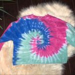 Vans tie dye crop sweatshirt sz Large Photo 5