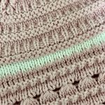 Sweet Republic Pink Crochet Crop Top Size S | Open Knit Boho Hippie Cottegecore Photo 7