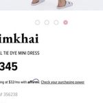 JONATHAN SIMKHAI Orange Gauze Opal Tie Dye Mini Dress Cover Up Size Small $345 Photo 3