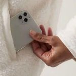 Athleta New L Cozy Sherpa Snap Sweatshirt Magnolia White Large Oversized Photo 4