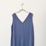 Everlane [] Dusty Blue Japanese GoWeave Essential Sleeveless Jumpsuit NWT Size 14 Photo 4