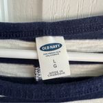 Old Navy  blue white striped short sleeve t shirt dress size large Photo 1
