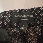 Banana Republic  Black Geometric Print Hayden Dress Ankle Pant Size 8 Photo 4