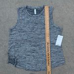 Athleta  Breezy Tank Black/Gray/White stripes size 1X NWT Photo 6