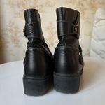 Milwaukee black leather Delusion Zipper Engineer buckle motorcycle biker boots Size 7 Photo 1