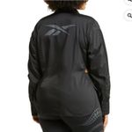 Reebok x Cardi B Black Long Ruched Sleeve Side Cutout Active Shirt NEW Size 3X Photo 2