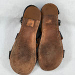 Bed Stu Rustic Artemis‎ Leather Gladiator Sandals 10 Buckle Zipper Ankle Straps Black Photo 8