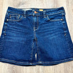 Pilcro  x ANTHROPOLOGIE | Dark Wash Slim Boyfriend Denim Jean Shorts, Size 26 Photo 0