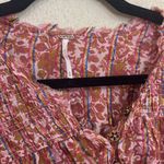 Free People  Floral Blouse in Pink and Yellow Photo 5