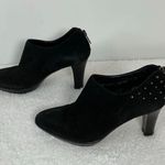 Aquatalia  By Marvin K Suede Studded Bootie Heels Size 6.5 Photo 4