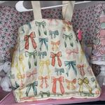 Bow Canvas Bag Red Photo 0