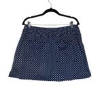 JO FIT Navy Blue White Bow Print Golf Skort Skirt Pleated Built Photo 4