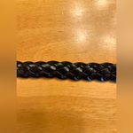 The Limited  Black Braided Leather Belt vintage size M coastal cowgirl Photo 3
