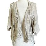 Roxy  Beige Knit Crochet Cover Up Women Size XS | 43-26 Photo 0