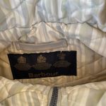 Barbour Vtg  Cream + green quilted jacket Photo 5
