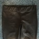 Free People  Black Large stretchy Faux Leather Leggings nwot Photo 1