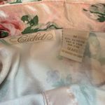 Vintage Cachet Victorian Nightgown Shiny Floral Satin Med Cottagecore Coquette Photo 6