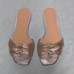 Veronica Beard  Gemma Slides in Silver - Size 7M - NWOB Photo 4