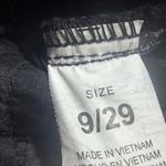 Ymi Black High-Rise Flare Jeans | Size 9/29 | Raw Hem Distressed Denim Photo 10