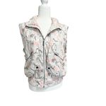 FREE PEOPLE MOVEMENT Off The Grid Printed Vest Size Medium in Ivory Floral Pink Photo 1