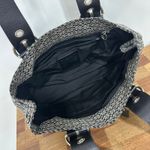 Coach Soho Satchel Shoulder Bag Signature Canvas Print Black Buckle Y2K Leather Photo 14