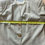 Oleg Cassini Vintage Y2K academia jacket grey gold button with pockets size 12 Photo 8