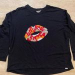 Orvis  Soft Fleece Sweatshirt Womens‎ 2XL W Red Lip sequins ironing decals Photo 0