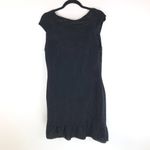 Studio M Alesia Dress Cap Sleeve Scoop Neck Ruched Mini Black Large Photo 1