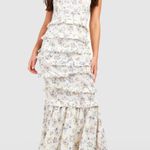 Boohoo Tiered Maxi Dress Floral Photo 0