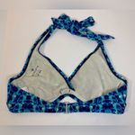 Athleta Women’s Vibrant Blue Patterned Swimwear Top Size 34 B/C Photo 2