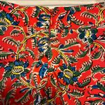 Lush Clothing Lush Orange Skirt with Colorful Floral Details - Size Small Photo 4