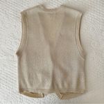 Leslie Fay Vintage 90s Embroidered Floral Knit Vest Petite Collection Photo 4