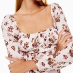 Aritzia Sunday Best Delilah Longsleeve Dress Pink Floral Photo 2